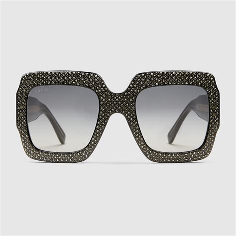 bling gucci glasses|gucci bedazzled sunglasses.